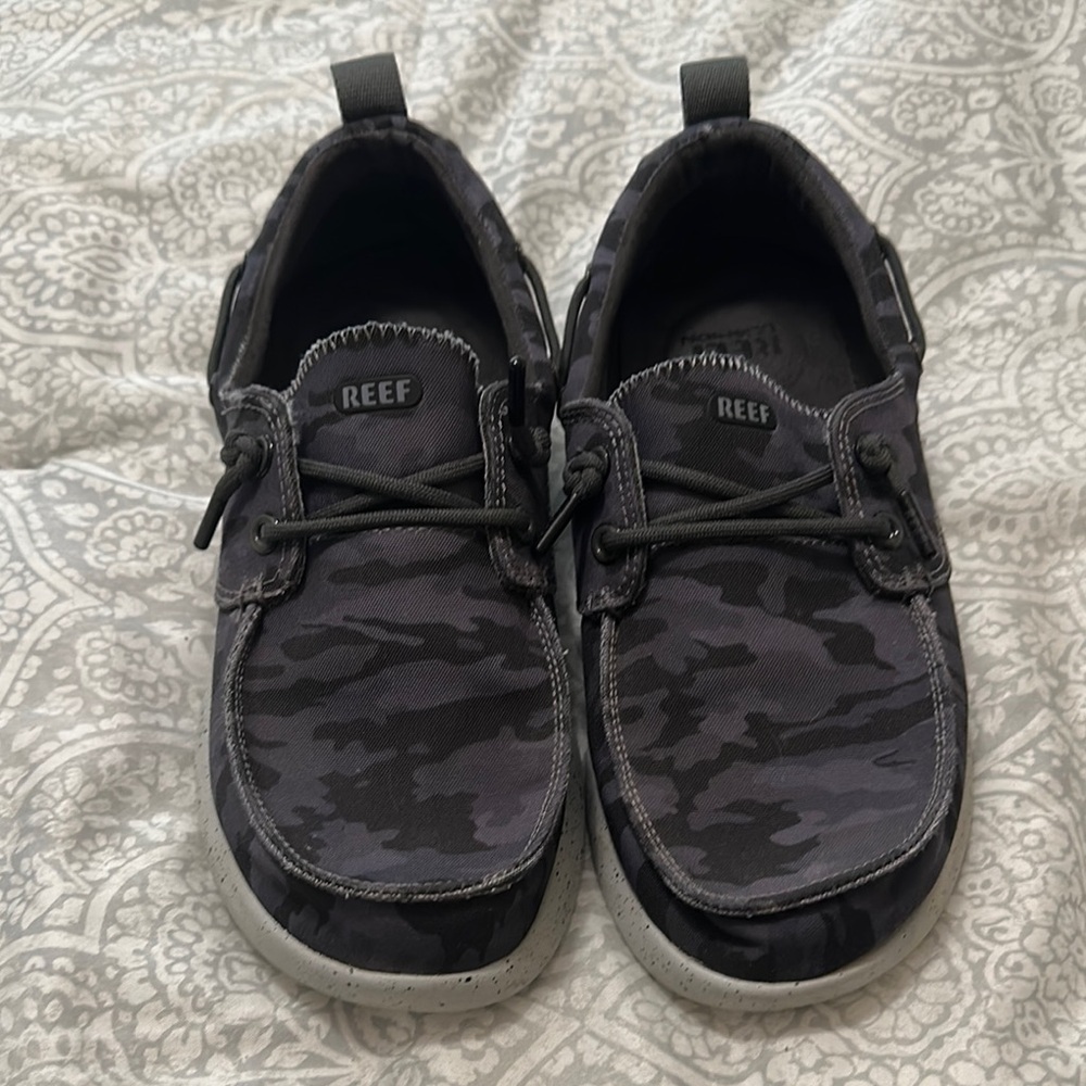 Reef Men's Black Camo Boat Shoes